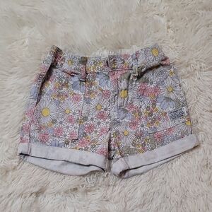 Levi's, Girls, Kids, Size 8,Floral Patterned Shorts, Stretchy Denim
